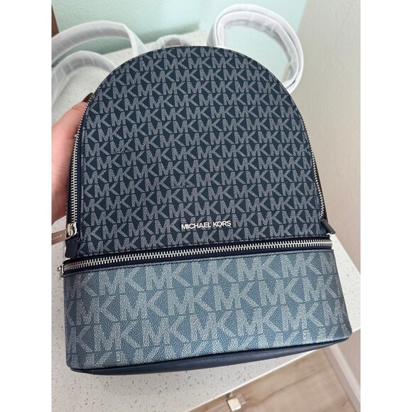 Michael Kors Rhea Medium Blue Logo